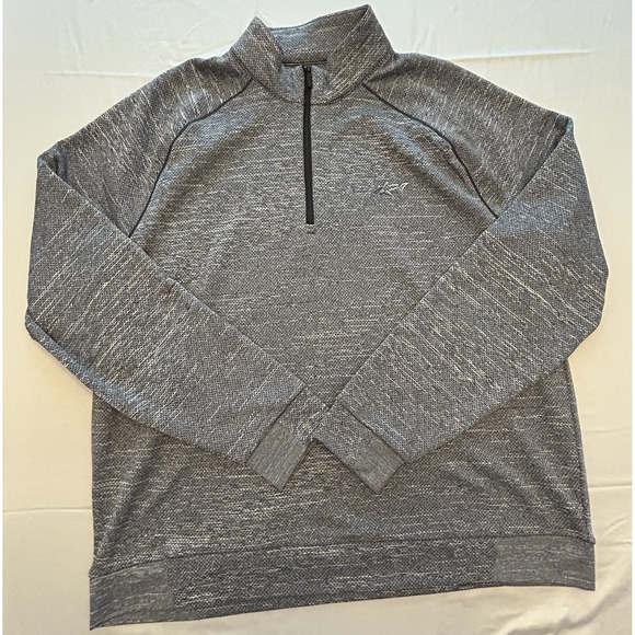 Greg Norman Mens Golf Quarter Zip Pullover Sweatshirt Grey/Black Men's XL - Picture 1 of 8